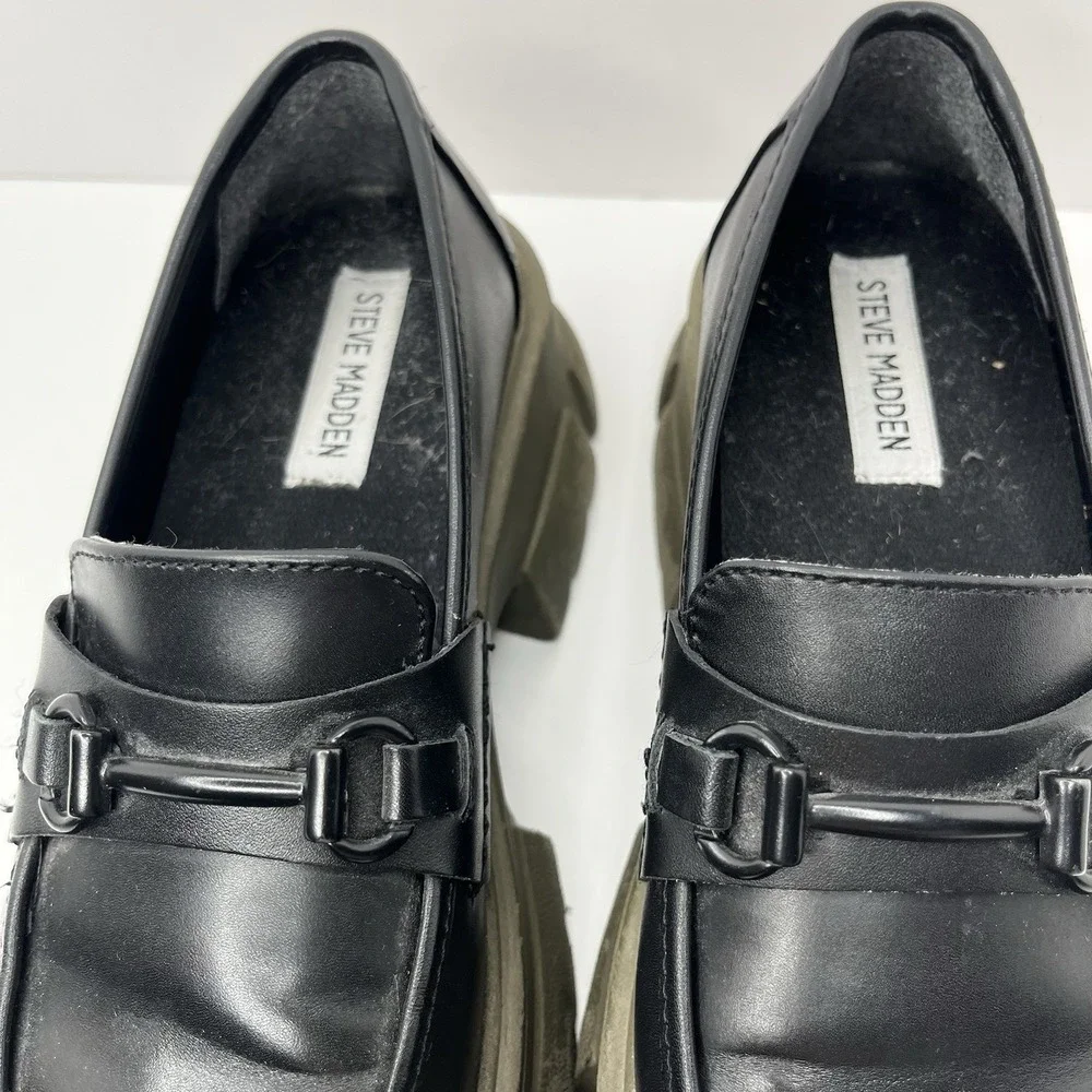 Steve Madden black leather